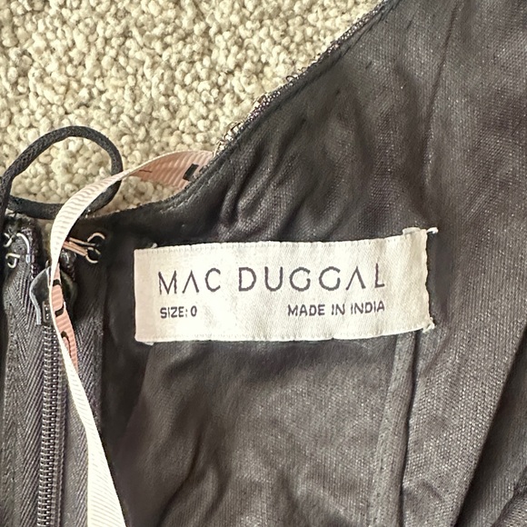 NWT Mac Duggal Black Maxi Dress Size 0 - Picture 5 of 10